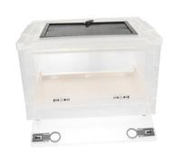 VANZACK 1ensemble Cage pour Petits Animaux avec Boîte De Reproduction pour Chinchilla Et Incubateur pour Hérisson Cage Hamster Fournitures Animaux Design Respirant avec Plusieurs