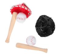 VANZACK 1Ensemble Simulation Décorative de Baseball Miniatures et Boules pour Décoration de Maison et Accessoires