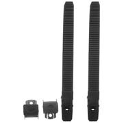 VANZACK 2 Ensembles Boucle de Patin à roulettes Plastique Noir | Sangles Remplaçables avec Fixation Stable, Confort au Pied, Usage Roller et Glace, Lot de Sets de Pièces