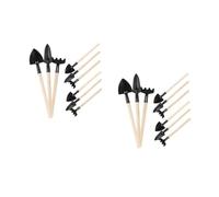 VANZACK 2 Ensembles Ensemble De Trois Outils De Jardinage Petites Pelles De Désherbage D'Extérieur Truelles Mini Pelle pour Plantes Râteau De 9 pièces * 2 Couleur Aléatoire