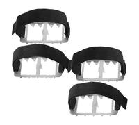 VANZACK 2 Paires Crampons à Neige pour Chaussures, 10 Dents | Traction sur Verglas, Marche et Alpinisme, Protection Complète Semelle, Design Léger et Rapide
