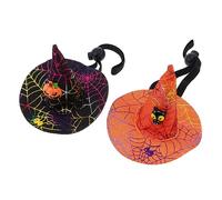 VANZACK 2 Pièces Animal De Compagnie Chienchien Masque Coiffure pour Animaux De Compagnie du Festival Chapeaux Coiffe Chien Chat Figurine Déguisements d'halloween Sweats à Capuche en Tissu