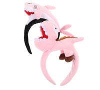 VANZACK 2 Pièces Bandeaux Tête Requin Dinosaure Ajustables pour Garçon Fille Adultes Accessoires Doux pour Fêtes à Thème Plage Piscine et Festivals