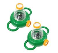 VANZACK 2 Pièces Boîte Insecte avec Loupe Intégrée pour Garçon Fille Kit Exploration Nature Plastique Robuste Éducatif Observation Insectes et Plantes
