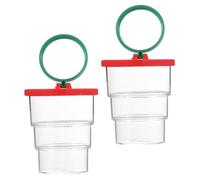 VANZACK 2 pièces Boîte Observation Insectes Rouge Cage Loupe Portable pour Garçon Fille Jeu Educatif Extérieur et Facile à Transporter Activités Nature et Expériences Scolaires