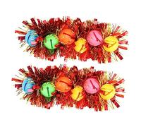 VANZACK 2 Pièces Bracel Poignet Bell pour Fête de Chaînes de Colorées Accessoire de Danse Parade
