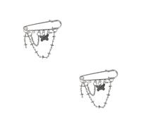 VANZACK 2 Pièces Broche Décorative Croisée pour Femme Épingle à Nourrice de Accessoire de Mode pour Cérémonies et Événements Festifs