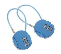 VANZACK 2 Pièces Cadenas à Combinaison Chiffres de Lot de Petits Cadenas pour Sac à Dos Valise Trousse et Bagages Serrure Code et Portable Couleur Aléatoire
