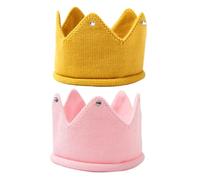 VANZACK 2 pièces Chapeau Couronne pour Design Ouvert pour Anniversaire et Douches de Élégant et Confortable pour Nourrissons et Tout Petits