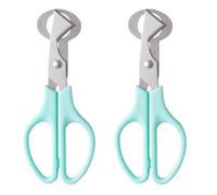 VANZACK 2 Pièces Ciseaux à Œufs Poignées Confortables en Acier Inoxydable de Caille Ouvre-coquille Précis pour Petits Œufs, pour Restaurant et Salle à Manger