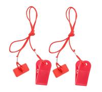 VANZACK 2 Pièces Clé de Sécurité Tapis de Course Magnétique Arrêt Urgence Rapide Clip Stable et Compatible Plupart des Tapis de Course Accessoire Fitness