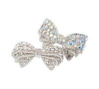 VANZACK 2 Pièces Clip Bow Shoe Charms With Rhinestones Lightweight Decorative Buckles For High Heels And Childrens Shoes DIY Accessories For Weddings Parties And Daily Wear
