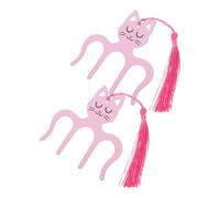 VANZACK 2 pièces Clip de Partition Forme de Chat de Clips Adorables pour Musique Piano Support Pratique pour Musique Coloris Rose