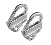 VANZACK 2 Pièces Crochet à Ressort Acier Inoxydable Crochet de Bateau Résistant Corrosion pour Fixation Corde Protection et Amarrage Yacht