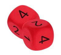 VANZACK 2 pièces Dés Mousse EVA Rouges Lot de Grands Dés pour Jeux Éducatifs Activités Classe et Fêtes Garçon Fille Accessoires Polyvalents pour Apprentissage et Divertissement