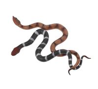 VANZACK 2 Pièces Figurines Serpent Caoutchouc Souple TPR Réalistes Modèles Cobra et Serpent à Sonnette Décorations Halloween et Accessoires Éducatifs