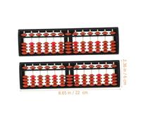 VANZACK 2 Pièces Kid Educational Abacus Row Bead Plastic Arithmetic Abacus for Students Portable Learning Tool