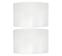 VANZACK 2 Pièces Lentille Extérieure pour Sablage, Verre de Protection | Remplacement Rapide, Couverture Intégrale du Visage, Résiste à L’usure, Bloque la Poussière pour Casque