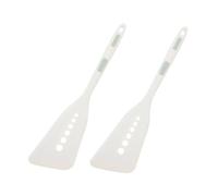 VANZACK 2 pièces Lot de Spatules Silicone Flexible Antiadhésives pour Cuisine Résistantes à Haute Température Spatule Wok et Friteuse Ustensiles Cuisine pour Poêle Non-stick et Pâtisserie