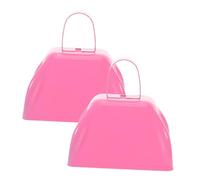 VANZACK 2 Pièces Metal Cowbells For Football Games Loud Sports Cheering Bells For Events Parties Portable Small Noisemakers To Boost Team Spirit And Crowd Energy