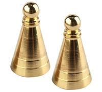VANZACK 2 Pièces Moules à Cônes de Parfum en Laiton, Tour Décorative | DIY pour Parfum en Cône, Finition Soignée, Léger et Portable, Or, Usage Maison, Outils Créatifs