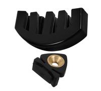 VANZACK 2 Pièces Mute pour Violon Noir Accessoire Caoutchouc Portable pour Pratique Silencieuse de Bruit pour Orchestre et Usage Domestique Léger et Remplacement pour Sourdine de Violon