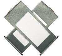VANZACK 2 Pièces Papier de Rouleau Suspendu en Papier de Riz pour Calligraphie, Support en Bois Léger, pour Création Artistique et Écriture au Pinceau