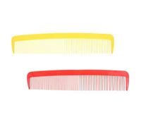 VANZACK 2 Pièces Peigne à Dents Larges Rouge et Jaune Brosse Démêlante Humoristique Accessoire Costume Carnaval Lot pour Coiffure Oversized