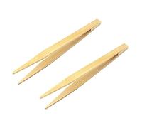 VANZACK 2 Pièces Pince à épiler en Bambou Autocollants Ronds Pince à épiler pour Nourrir Les Reptiles Pivot Clip d'alimentation pour Reptiles Clip d'alimentation pour Animaux de Compagnie