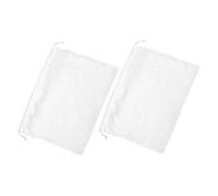 VANZACK 2 pièces Pochette de Rangement Satin Blanc Lot de Pliables Couvre-Objets Anti-poussière pour Bijoux Lunettes Voyage et Maison