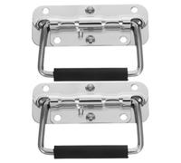 VANZACK 2 Pièces Poignée en Fer Argentée de Flight Case pour Boîte à