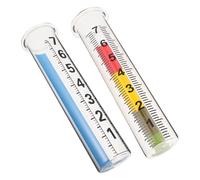 VANZACK 2 Pièces Précis Pluviomètre Verre Tube Verre Borosilicate Haute Résistance Mesure des Précipitations pour Jardin Extérieur et Surveillance Météorologique