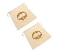 VANZACK 2 Pièces Sac de Rangement pour Bol Chantant Tibétain Lot de Sac Coton Lin avec Cordon Coulissant Motif Lotus Zen Protection Sécurisée pour Bols Bouddhistes de Méditation
