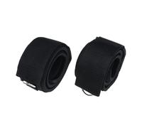 VANZACK 2 pièces Sangles de Cheville Rembourrées Double Boucle avec Anneau D Réglables pour Entraînements Gym Musculation Jambes et Fessiers Compatibles Poulie et Corde de Tirage Noir