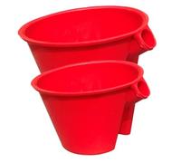 VANZACK 2 Pièces Scoop Water Scoop Set Eau Irrigation L'arrosage Peut extérieur Usine Jardin cuillère d'arrosage extérieur cuillères en Plastique cuillère à louche cuillère à arroser Rouge