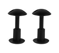 VANZACK 2 Pièces Support de Leash pour Planche de Surf en Plastique Noir Tête Ronde, Connexion Sécurisée et Installation Rapide pour Activités de Surf et Réparation de Bodyboard