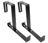 VANZACK 2 pièces Support pour Jardinière Réglable Crochets pour Balcon et Rambarde Porte-Plantes Suspendu Extérieur pour Pots Lanternes Carillons Éoliens Usage Intérieur et Jardin