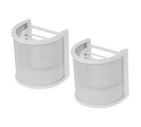 VANZACK 2 pièces U Shaped Microphone Windscreen Cover Métal Filtre Pop Pratique et Résistant Protège les Éclaboussures de Salive Compatible avec Divers Microphones de Blanc