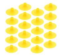 VANZACK 20 Pièces Arc et Ventouse pour Enfants flèches de Ventouse de Remplacement Arc de Fournitures pièces de Caoutchouc Jaune