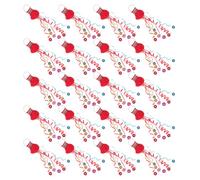 VANZACK 20 Pièces Banderole Carnaval en Papier Rouge, Décor de Fête à Lancer