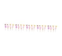 VANZACK 20 Pièces Décoration Anniversaire Ornements Fille Danseuse Ballerine Cake Topper Pour Gâteaux et Fête Surprise Shower