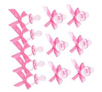 VANZACK 20 pièces Mini Sucettes avec Nœud Ruban Décoration Shower Mixte Jeu Shower et Cadeau Invité pour Fête Révélation Garçon Fille