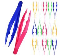 VANZACK 20 Pièces Pinces Plastique Garçon Fille Outils DIY Artisanat Perles Motricité Fine Exercices Manuel