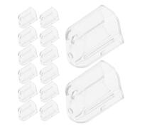 VANZACK 20 Pièces Protège-Brosse à Dents, Capuchon de Protection | Compatible Têtes Manuelles, Matériau PC Clair, Hygiène Préservée, Rangement Pratique à Maison Paquet