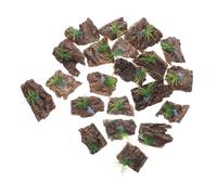 VANZACK 20 Pièces Reptile Tank Cork Background Natural Tree Bark Platform Terrarium Decor for Lizards Turtles Amphibians