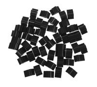 VANZACK 200 pièces Clips Câbles Adhésifs Organiseur Câble Pinces Serre-câbles Plastique Auto-adhésif pour Fixation Fils