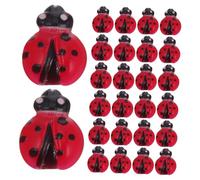 VANZACK 200 Pièces Mini Resin Ladybug Figurines For Crafts Garden Ornament Miniatures Tiny Ladybugs For Dollhouse And Micro Garden Decorations Bright And Playful Sculptures