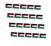 VANZACK 20pièces Drapeaux Palestiniens à Main Drapeaux Bâtons Plastique Pour Événements Et Décorations