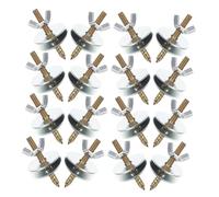 VANZACK 24 Ensembles Kit de Visserie pour Perchoirs Oiseaux Écrous et Rondelles pour Fixation Stable Plateformes et Supports Cages à Oiseaux et Cages pour Petits Animaux