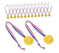 VANZACK 25 Médailles d'or : Médailles De avec Rubans De Cou, Prix d'or pour Compétitions, Concours D'orthographe, Événements Scolaires,